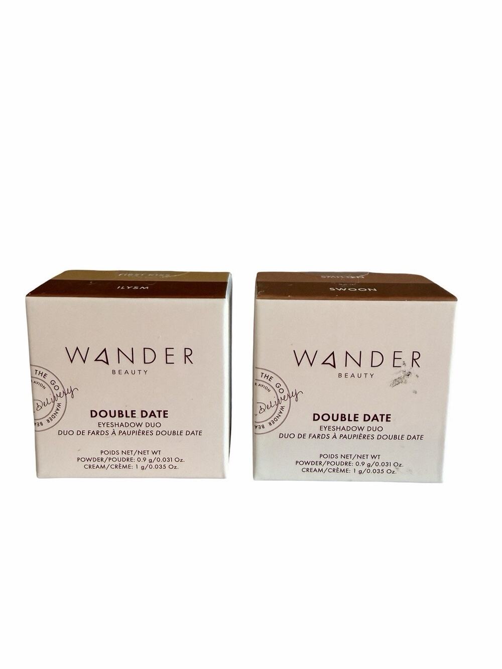 Set Of 2 Wander Beauty Eyshadow Duos First Kiss Swoon Smitten ILYSM